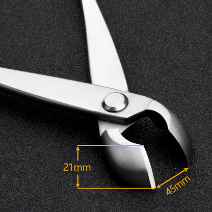 Professional Series Bonsai Tools Round Edge Cutter Mixed Function Of Round & Straight Edge Made By 4Cr13MoV Alloy Steel